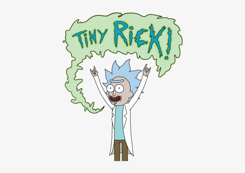 Rick Y Morty 1 Playera Hombre, Mujer Unitalla Sublimada - Tiny Rick, transparent png #1479430