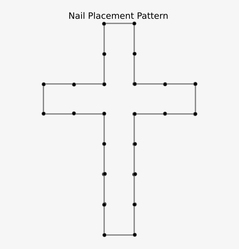 Wooden Cross Patterns Free - Simple Cross String Art Patterns, transparent png #1479549