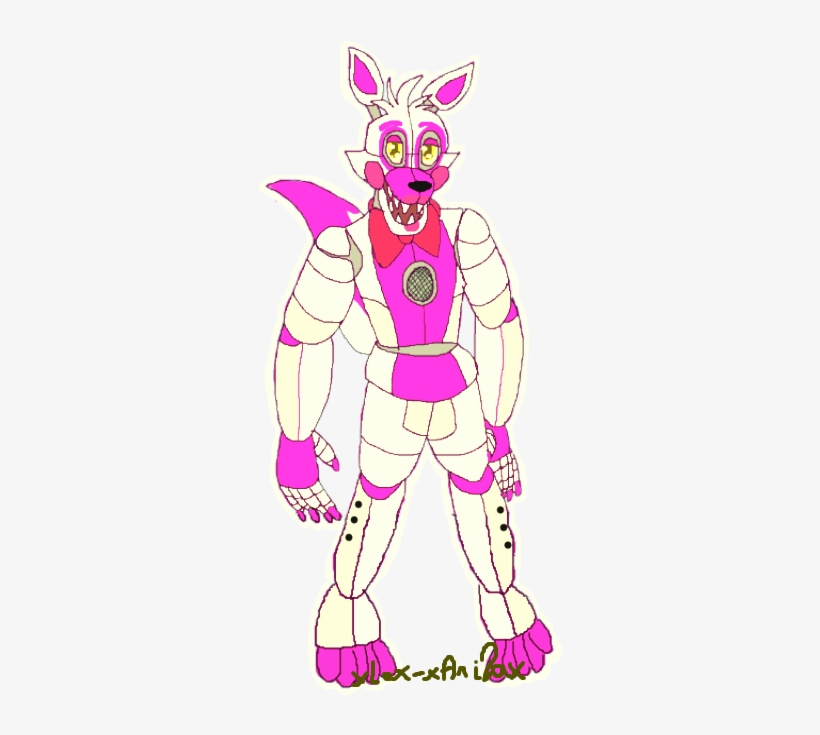 Speed Drawing Fnaf - Fnaf Sister Location Funtime Foxy Drawing, transparent png #1479993