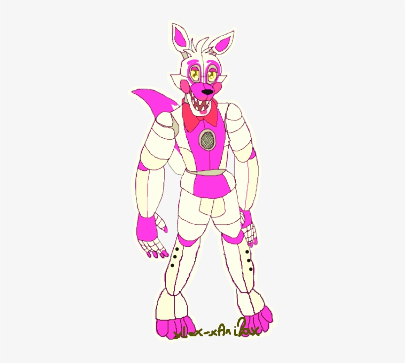 Speed Drawing Fnaf Fnaf Sister Location Funtime Foxy Drawing