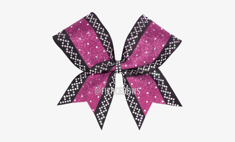 Border Grid Rhinestone Bow - Cheerleading, transparent png #1480035