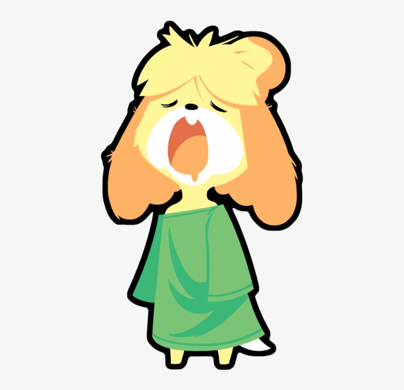 Sleepy 'belle - Animal Crossing Human Isabelle, transparent png #1481363