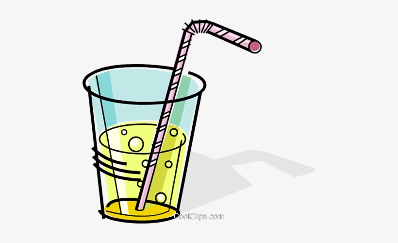 Glass Of Soda With A Straw Royalty Free Vector Clip - Drink With Straw Clipart, transparent png #1481602