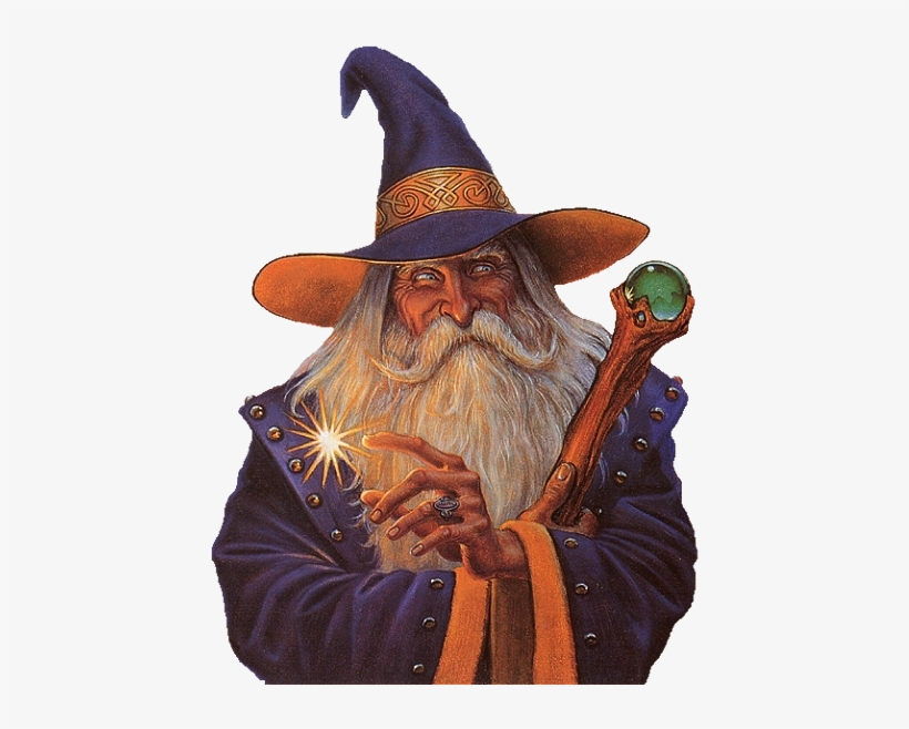 Smiling-wizard - Wizard Png, transparent png #1481634