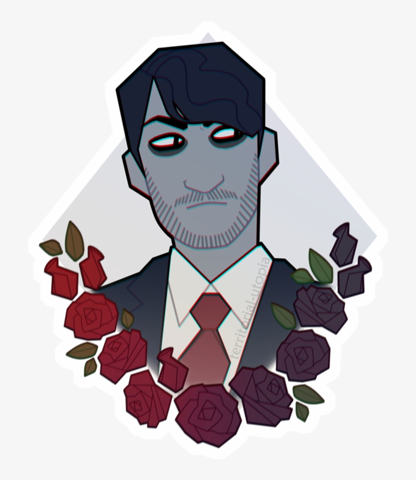 Darkiplier Sticker By Territorialrain - Drawing, transparent png #1481750