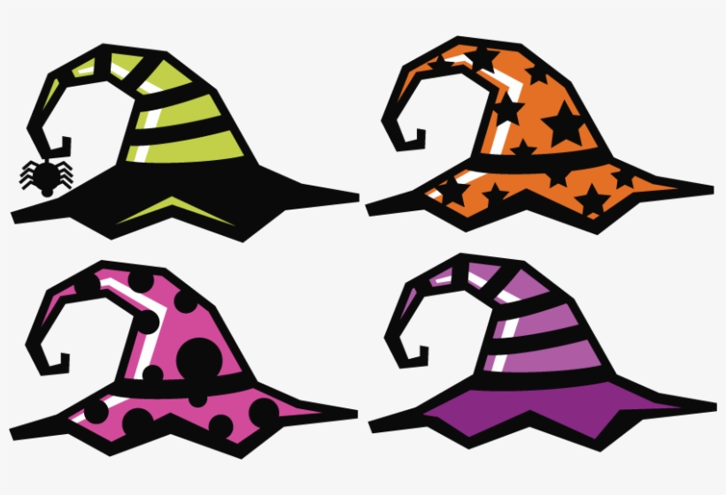 Witch Hat Clipart Large With Witch Hat Clipart - Halloween Free Svg Files, transparent png #1481995