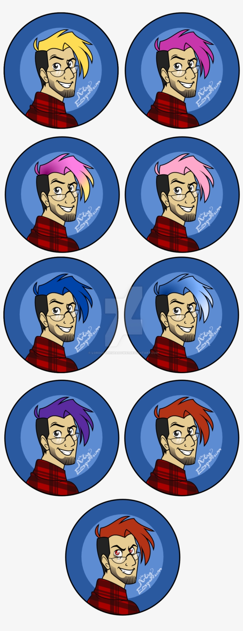 Markiplier Buttons Set By Lordoftheshadow97 On Deviantart - Vector Graphics, transparent png #1482128