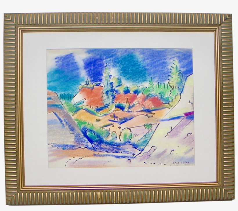 Erle Loran California Gold Country Drawing - Drawing, transparent png #1482375