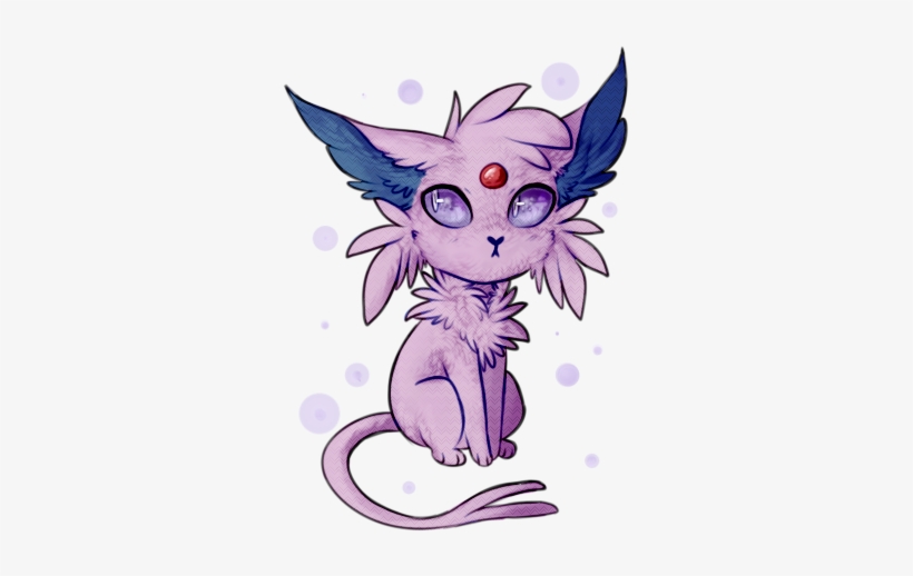 Espeon Chibi By Wereniss - Eevee, transparent png #1482381