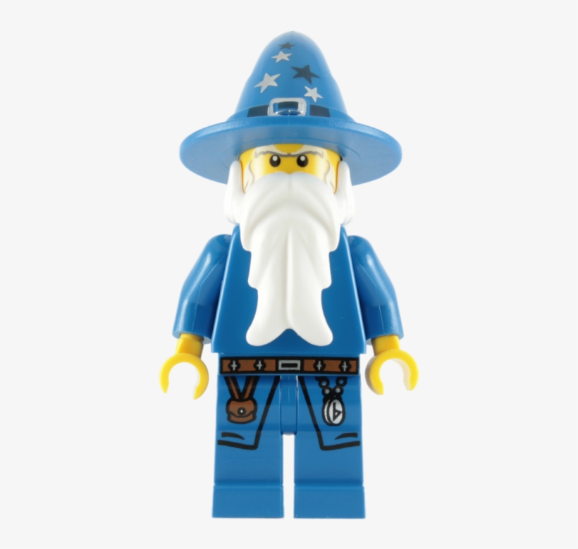 Lego Blue Wizard Minifigure - Lego Wizard, transparent png #1482460