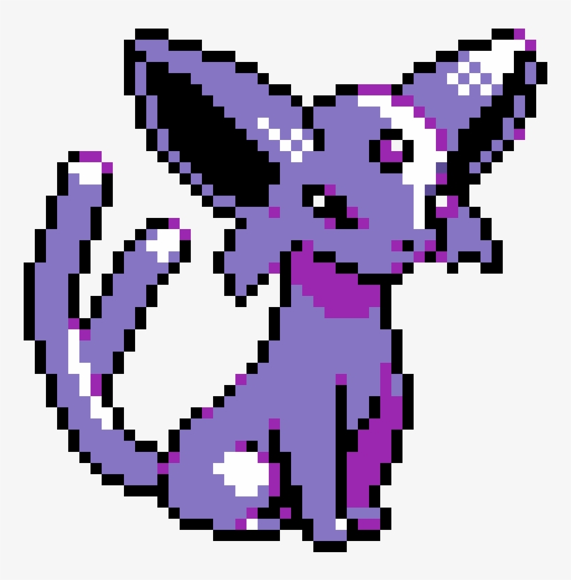 Espeon Pixel Art Pokemon Free Transparent Png Download Pngkey