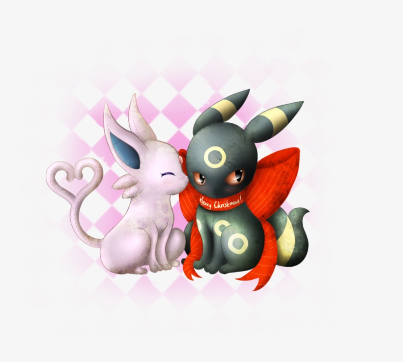 Umbreon And Espeon Images X Mas Espeon X Umbreon Dolls - Espeon And Umbreon Christmas, transparent png #1482585