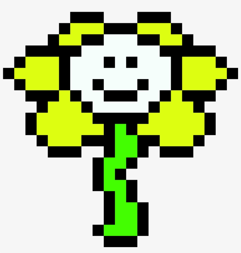 Flowey Undertale N - Undertale Pixel Art Flowey - Free Transparent PNG  Download - PNGkey