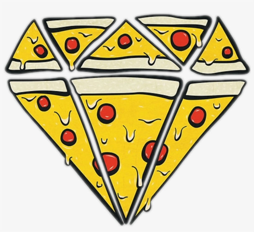 Tumblr Diamond Diamante Pizza Freetoedit - Transparent Stickers Tumblr Yellow Png, transparent png #1482784