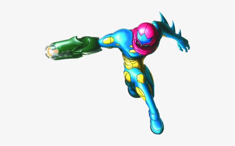 Samus Aran Returns While Lending Mission Support On - Metroid Fusion Samus Png, transparent png #1482887