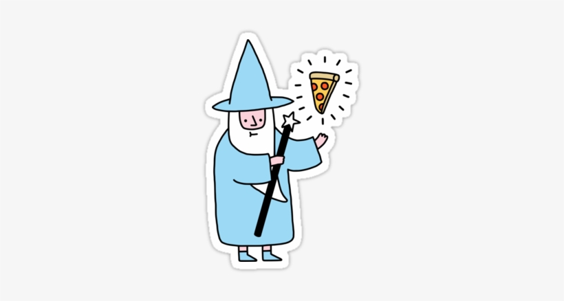 Pizza Wizzard By Obinsun - Stickers Tumblr Pizza, transparent png #1482945