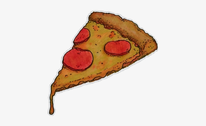 Food Pizza Hippy Trippy Psychedelic Tumblr Aesthetic - Food Tumblr Aesthetic, transparent png #1482965