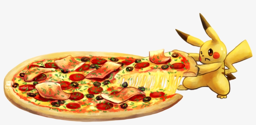 Com Pizza Food Cuisine Dish - Pokemon Pizza Png, transparent png #1482984