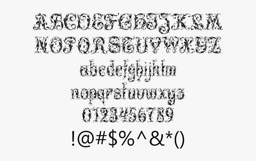 Decorative Romantic Script Or Brush Girly Flourish - Aladdin Font, transparent png #1483118