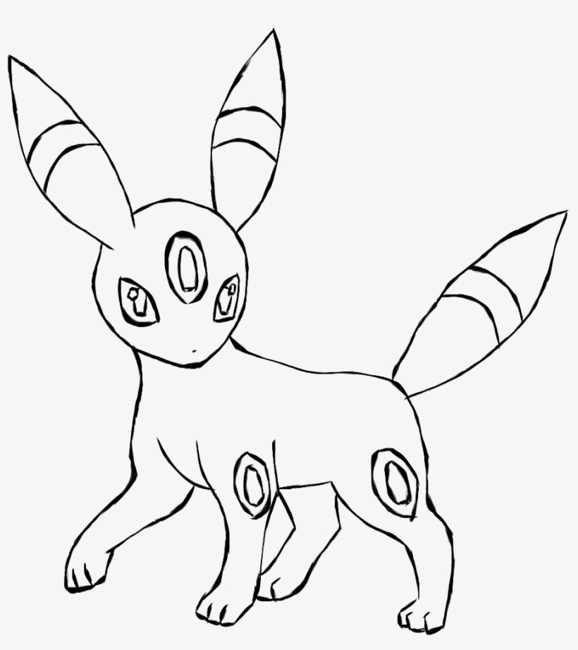 Best Of For Other Eeveelution Vaporeon Jolteon Flareon - Umbreon Black And White, transparent png #1483210