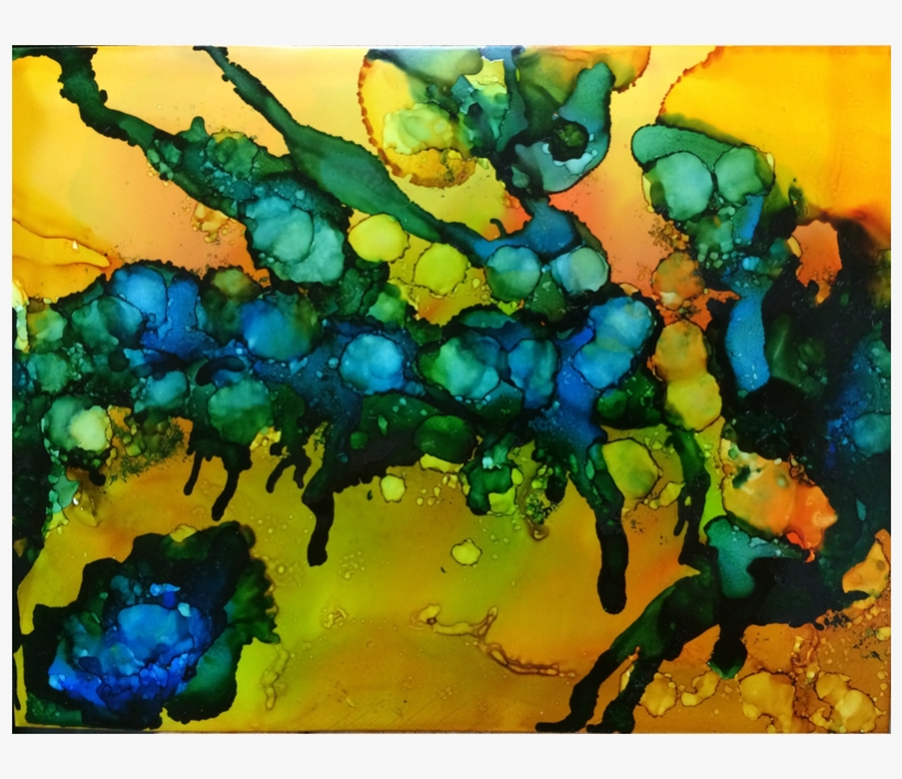 5 X 7, Alcohol Ink On Yupo - Modern Art, transparent png #1484661