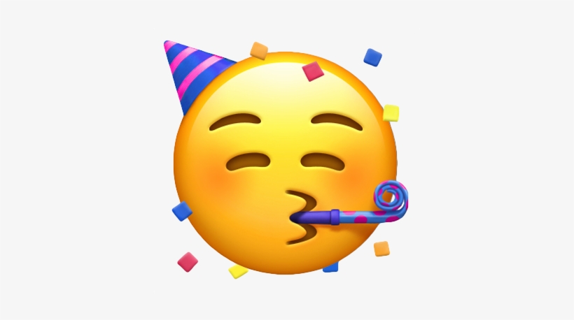 Party Emoji - Emoji Apple, transparent png #1485009