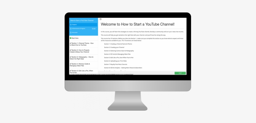 Learn The Secrets Of Youtube And Grow Your Channel - Computer Monitor, transparent png #1485505