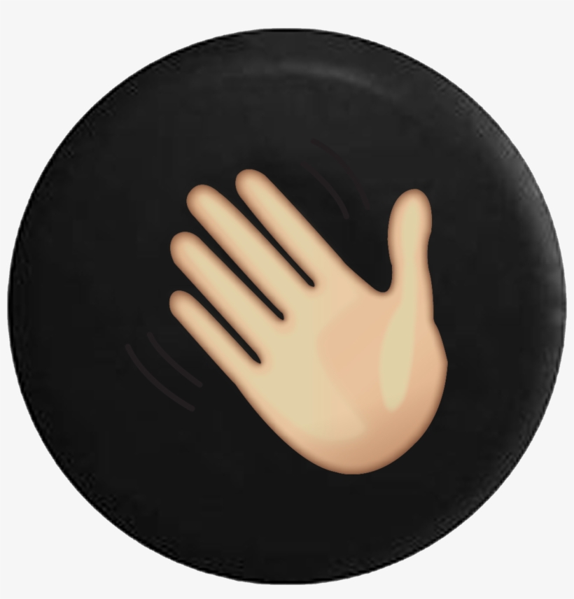 Waving Hand Wave Text Emoji - Millington Middle School, transparent png #1485579