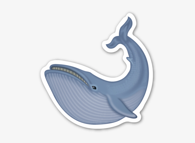 **this Sticker Is The Large 2 Inch Version That Sells - Transparent Background Whale Emoji, transparent png #1485819
