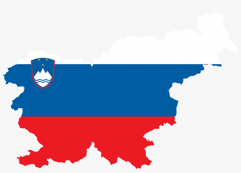 Slovenian President Pahor Visits President Putin - Slovenia Flag Map, transparent png #1486006