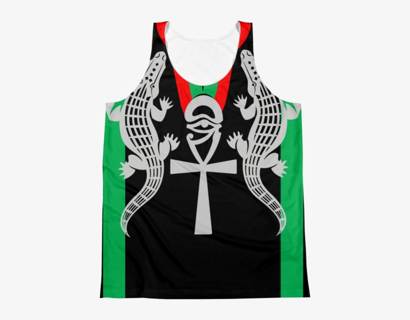 Egyptian Ankh With African Nile Crocodile Unisex Tank - Crest, transparent png #1486131