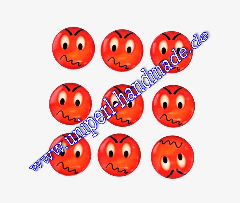 Emoji Cabochon, 14 Mm, Mad Face - Sealing Wax Icon, transparent png #1486482