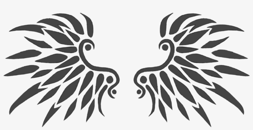 Black Wings Tattoo Design 01 By Xarachnofreakx-d7wmbkb - Tattoo Design Wings Png, transparent png #1486609