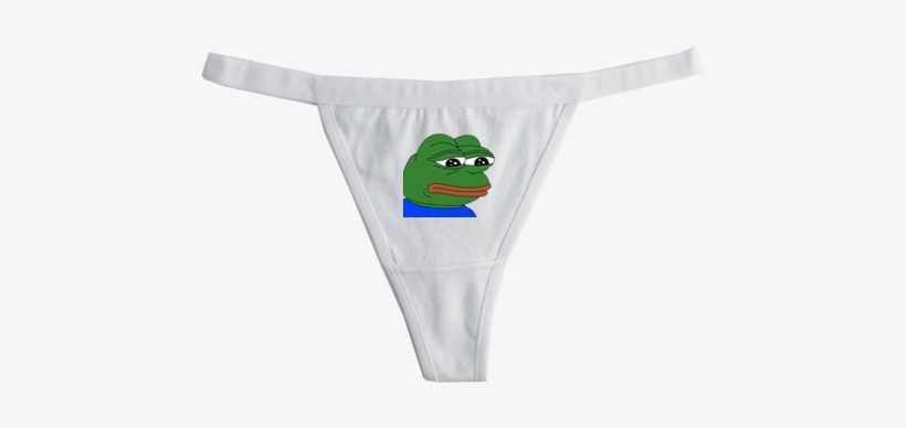 Sad Pepe Frog Meme Cotton Briefs Panties - Feels Bad Man, transparent png #1486763