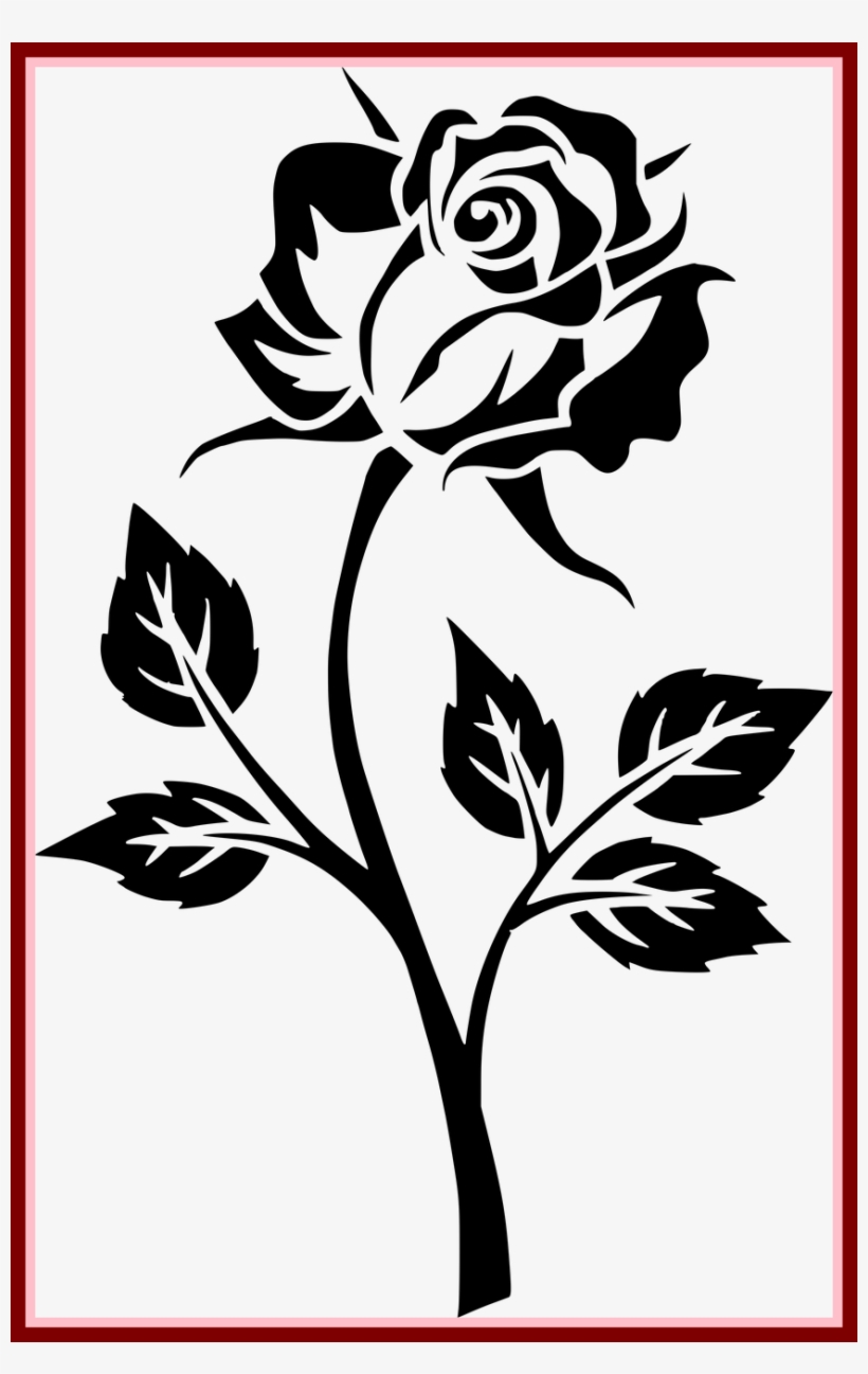 Clip Art Transparent Stunning Flower Clip Art Beauty - Red Rose Logo Transparent Background, transparent png #1487032
