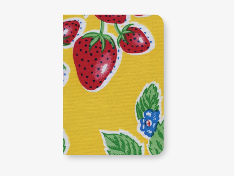 Garden Berry Logbook - Oilcloth - Forever Strawberries Yellow, transparent png #1487403