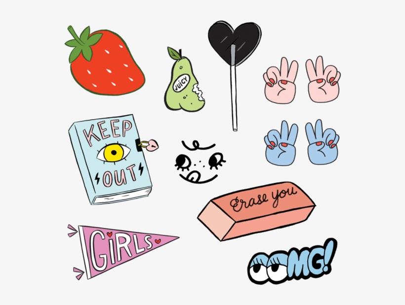 Girl Gang Sheet - Clip Art, transparent png #1487638