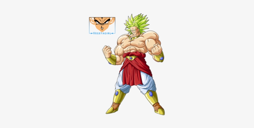 Click To View Full Size Image - Broly With Blue Hair, transparent png #1487665