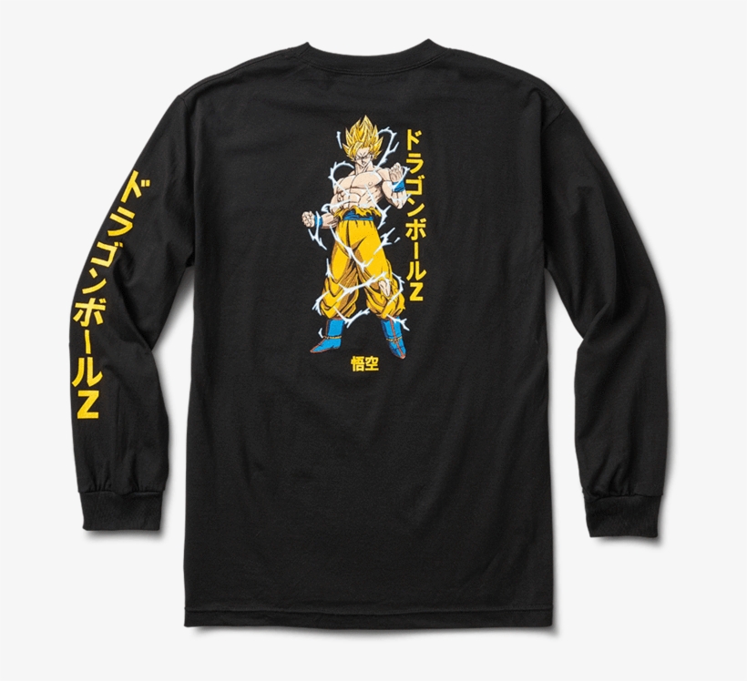 Super Saiyan Goku Ls Tee - T-shirt, transparent png #1487668