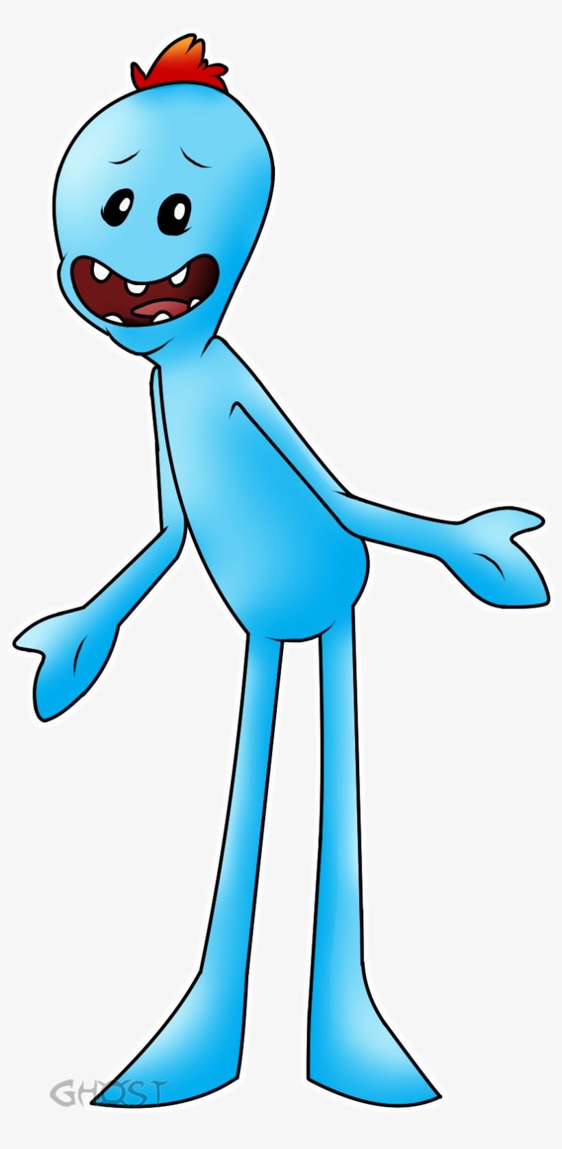 Vesper's Art Rick And Morty Meeseeks Mr Meeseeks Mister - Meeseeks And Destroy, transparent png #1487977