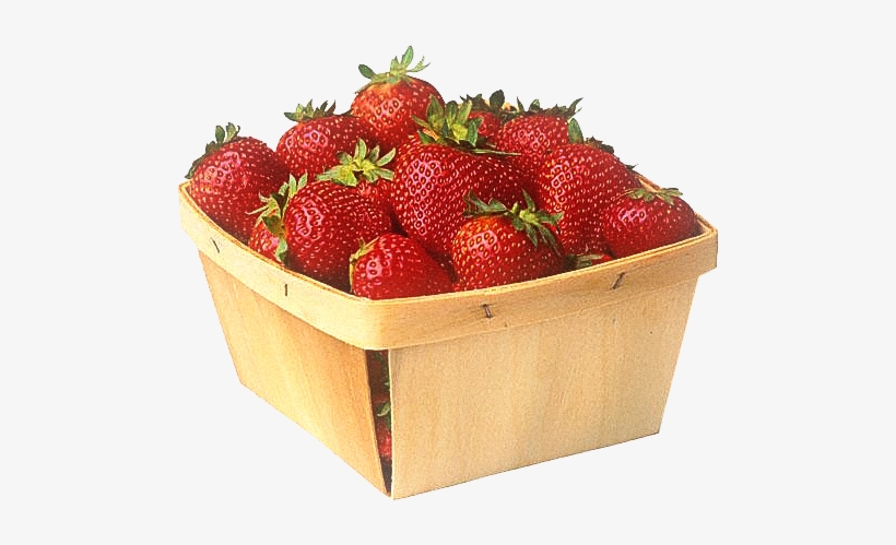 Fruits Printable - Vintage Stock - Scrapbooking - Scrap - Strawberry In A Basket, transparent png #1488164