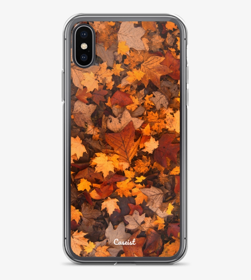 Fallen Leaves Iphone Case - Hojas De Otoño Marrones, transparent png #1488222