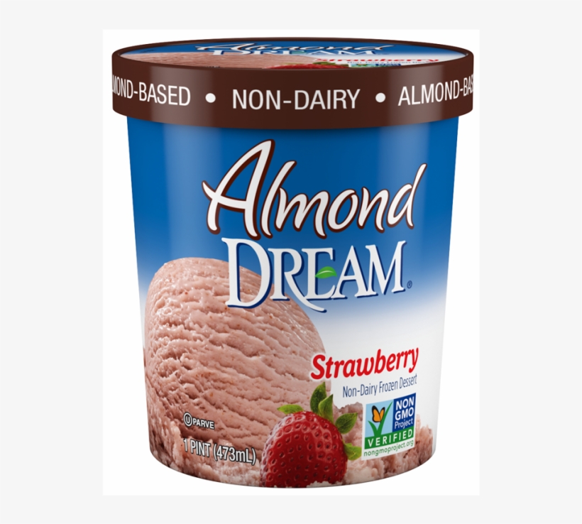 Strawberry - Almond Dream Ice Cream Toffee, transparent png #1488325