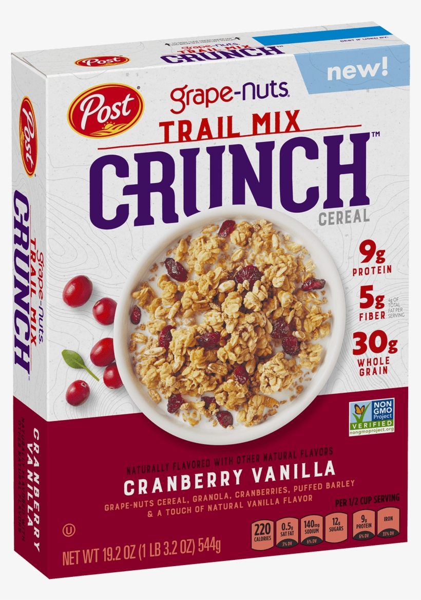 Box Of Grape-nuts Trail Mix Crunch - Grape Nuts, transparent png #1488365