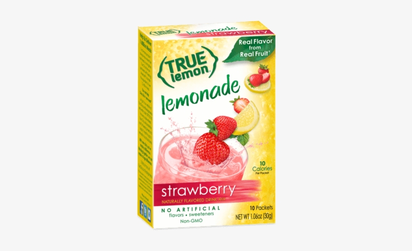 True Lemon Strawberry Lemonade Box - True Lemon Raspberry Lemonade, transparent png #1488398