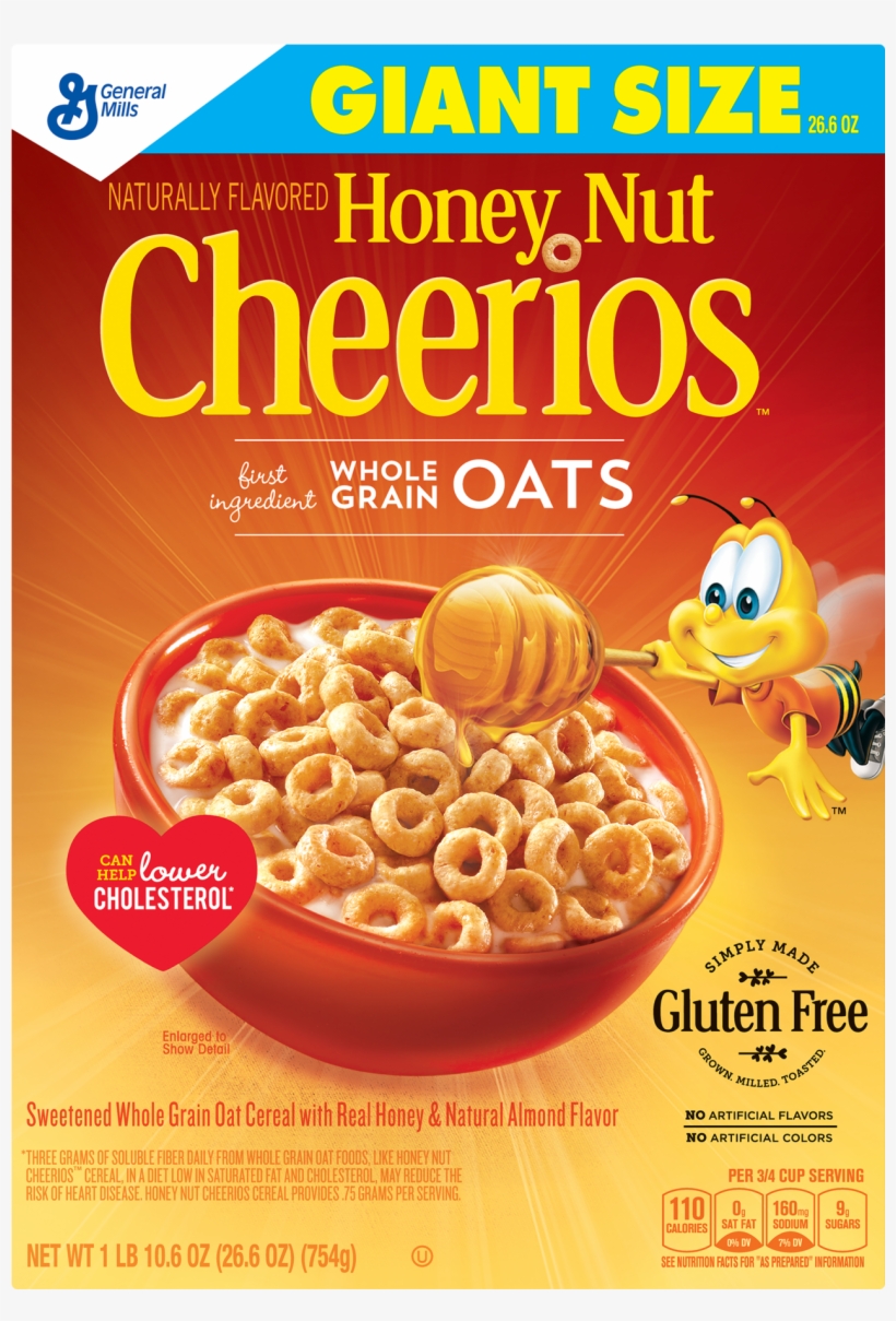 Honey Nut Cheerios Family Size, transparent png #1488452