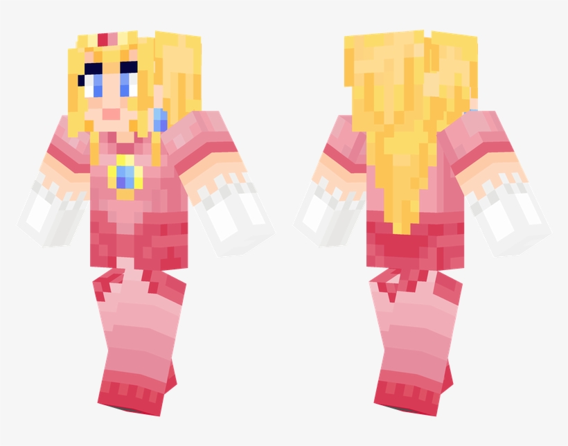 Princess Peach - Skin Minecraft Exploration Survival, transparent png #1488472