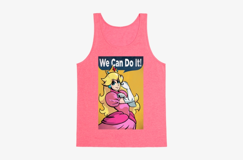 We Can Do It- Princess Peach Tank Top - Princess Peach Shirt, transparent png #1488520