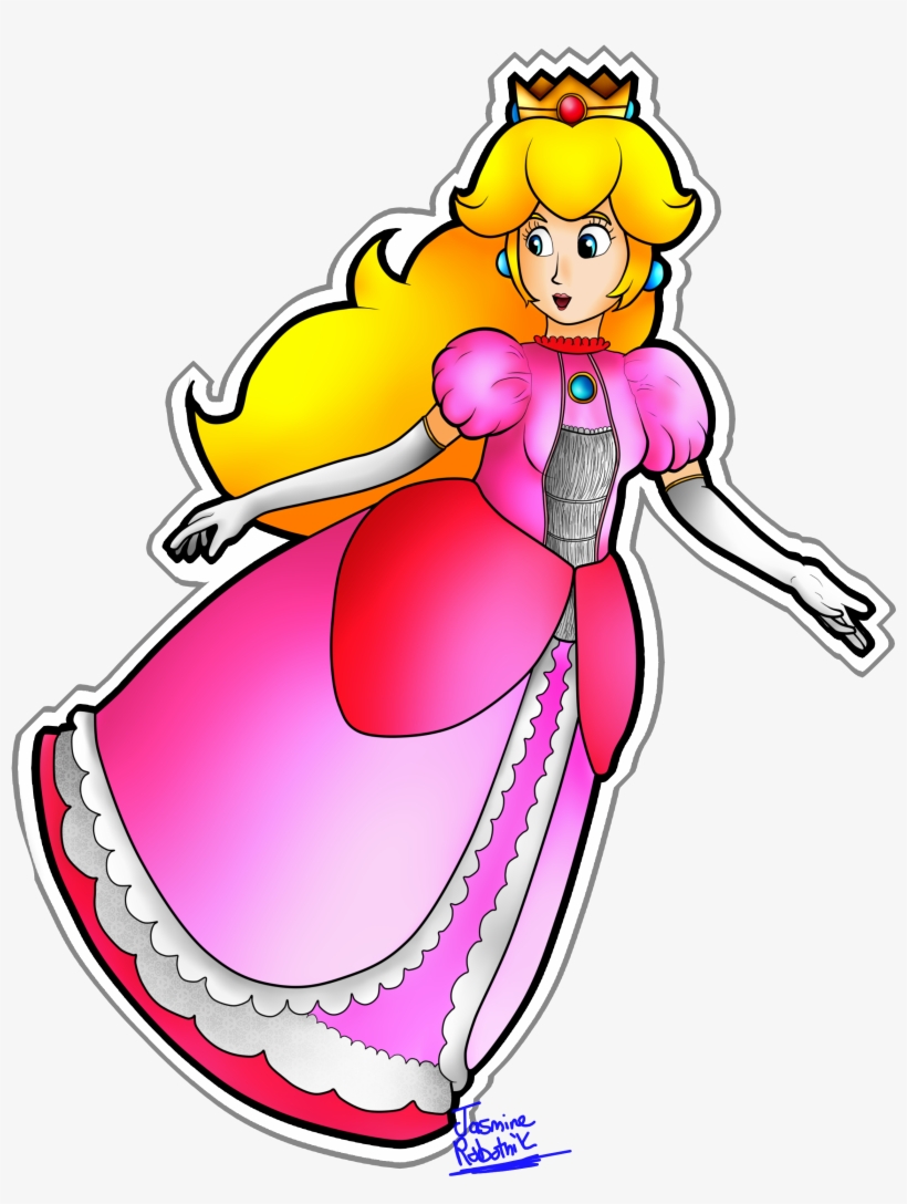 Princess Peach Sticker - Cartoon - Free Transparent PNG Download - PNGkey