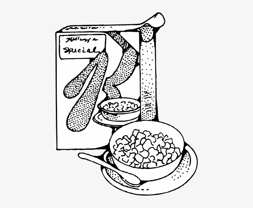 Cereal And Milk Clip Art Free Vector - Cereal Clip Art, transparent png #1488607